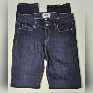EUC Paige Women's Dark Blue Skyline Skinny Jeans Sz 26